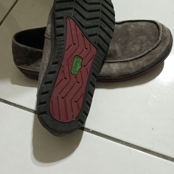 Simple men slip on gray loafer 10 1/2 main image 4